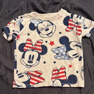 Minnie 2T Red White Blue Tee